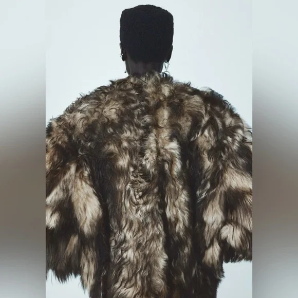 H&M Studio Reversible Shearling Jacket - Picture 3 of 8